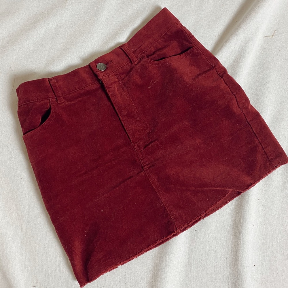 Maroon skirt